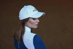 Equestrian Stockholm Cap White Blue Meadow -Saddle Shop blue meadow cap keps kappe on2 1