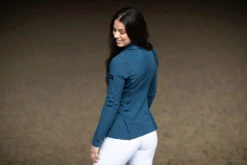 Equestrian Stockholm Select Competition Jacket Blue Meadow -Saddle Shop blue meadow competition show jacket tavlingskavaj turnierjacket wedstrijd jas on3