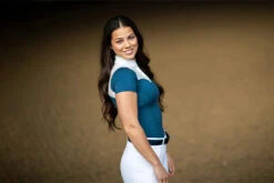 Equestrian Stockholm Crystal Champion Top Blue Meadow -Saddle Shop blue meadow riding top ridtopp oben reiten top rijden on3