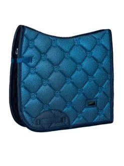 Equestrian Stockholm Dressage Saddle Pad Blue Meadow Glimmer
