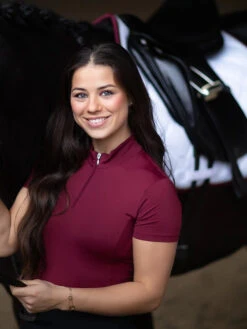 Equestrian Stockholm Ultra Thin Lightness Base Layer Bordeaux 9 Equestrian Stockholm Ultra Thin Lightness Base Layer Bordeaux -Saddle Shop bordeaux riding top ridtopp oben reiten top rijden on3