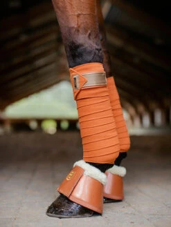 Equestrian Stockholm Bandages Bronze Gold -Saddle Shop bronze gold bandages equestrian stockholm 1 webb