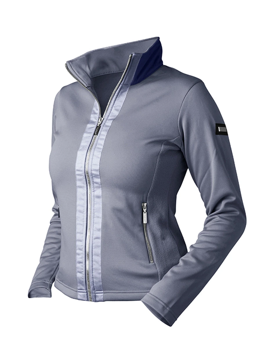 Equestrian Stockholm Fleece Jacket Crystal Grey 1 Equestrian Stockholm Fleece Jacket Crystal Grey