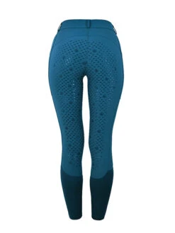 Equestrian Stockholm Elite Dressage Breeches Blue Meadow -Saddle Shop dbblue medow riding breeches dressage ridbyxa dressur reithosen rijbroek dressuur back