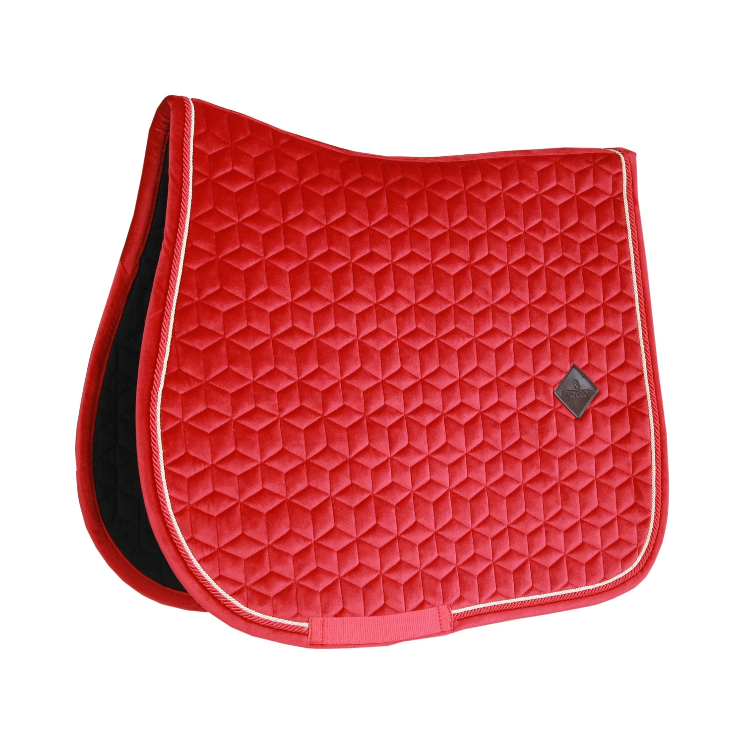 Kentucky Velvet Jump Saddle Pad Red 1 Kentucky Velvet Jump Saddle Pad Red