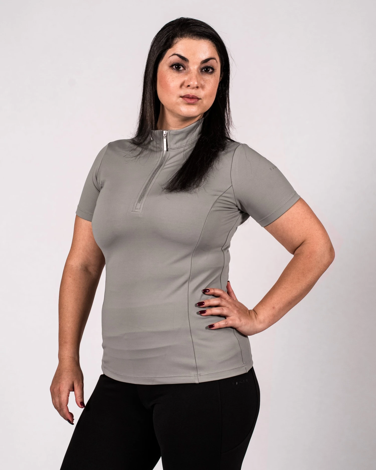 Fager Emma Short Sleeve Base Layer Grey 2 Fager Emma Short Sleeve Base Layer Grey - Image 2
