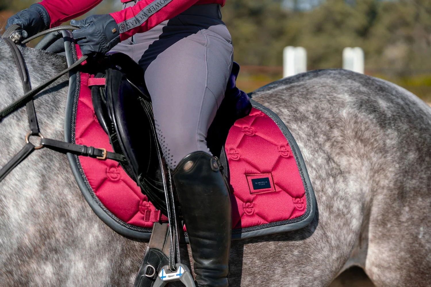 Equestrian Stockholm Jump Saddle Pad Wild Rose 2 Equestrian Stockholm Jump Saddle Pad Wild Rose - Image 2