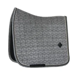 Kentucky Pied-de-Poule Dressage Saddle Pad Black