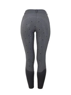 Equestrian Stockholm Elite Dressage Breeches Grey -Saddle Shop grey bak dressyr