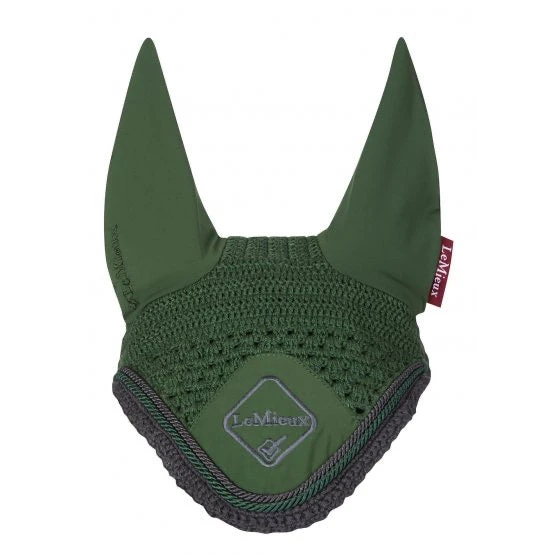 LeMieux Classic Ear Bonnet Hunter Green 1 LeMieux Classic Ear Bonnet Hunter Green