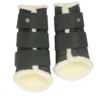 PS Of Sweden Fleece Brushing Boots Forest Green | Set Of 4