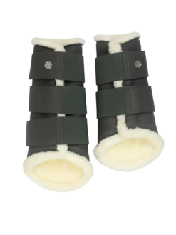 PS Of Sweden Fleece Brushing Boots Forest Green | Set Of 4