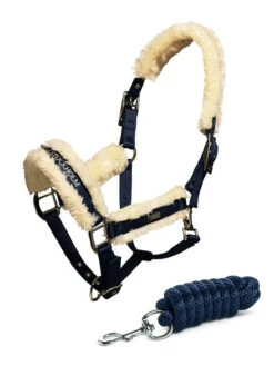 Equestrian Stockholm Fleece Headcollar & Lead Navy 7 Equestrian Stockholm Fleece Headcollar & Lead Navy -Saddle Shop image f0e5efb6 18fb 4834 a160 5c1d235dbebf