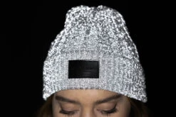 Equestrian Stockholm Reflective Beanie Luminous Black -Saddle Shop luminous black beanie mossa mutze muts on2