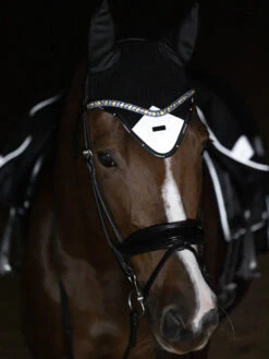 Equestrian Stockholm Ear Bonnet Luminous Black