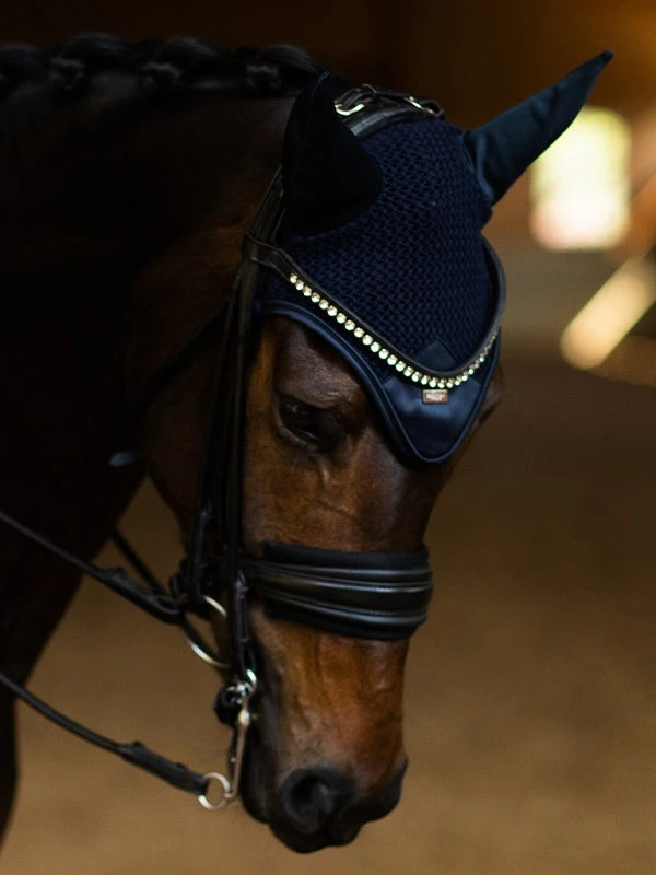 Equestrian Stockholm Ear Bonnet Modern Tech Navy 3 Equestrian Stockholm Ear Bonnet Modern Tech Navy - Image 3