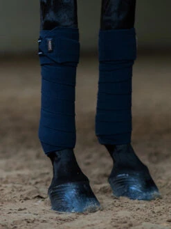 Equestrian Stockholm Bandages Modern Navy Tech -Saddle Shop modern tech navy polo wraps benlindor bandagen bandages hov