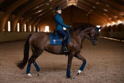 Equestrian Stockholm Dressage Saddle Pad Monaco Blue No Boundaries -Saddle Shop nb monaco blue dressyr full 4