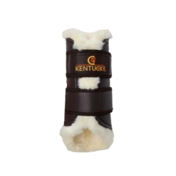 Kentucky Leather Brushing Boots Brown