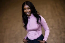 Equestrian Stockholm Vision Base Layer Pink -Saddle Shop pink riding top ridtopp oben reiten top rijden on1