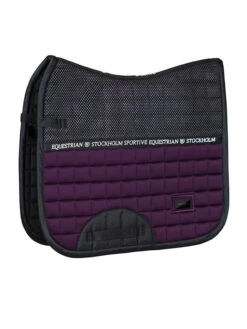 Equestrian Stockholm Dressage Saddle Pad Sportive Black Raven -Saddle Shop sportive black raven dressage saddle pad dressyrschabrak dressurschabracke dressuur zadeldekje cob
