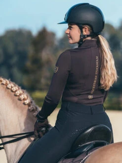 Equestrian Stockholm Vision Base Layer Golden Brown -Saddle Shop vision top hover